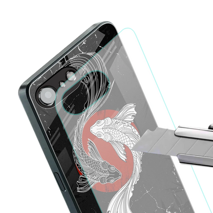 Majestic Marine stylish phone case for iphone 16e | glossy glass and slim fit