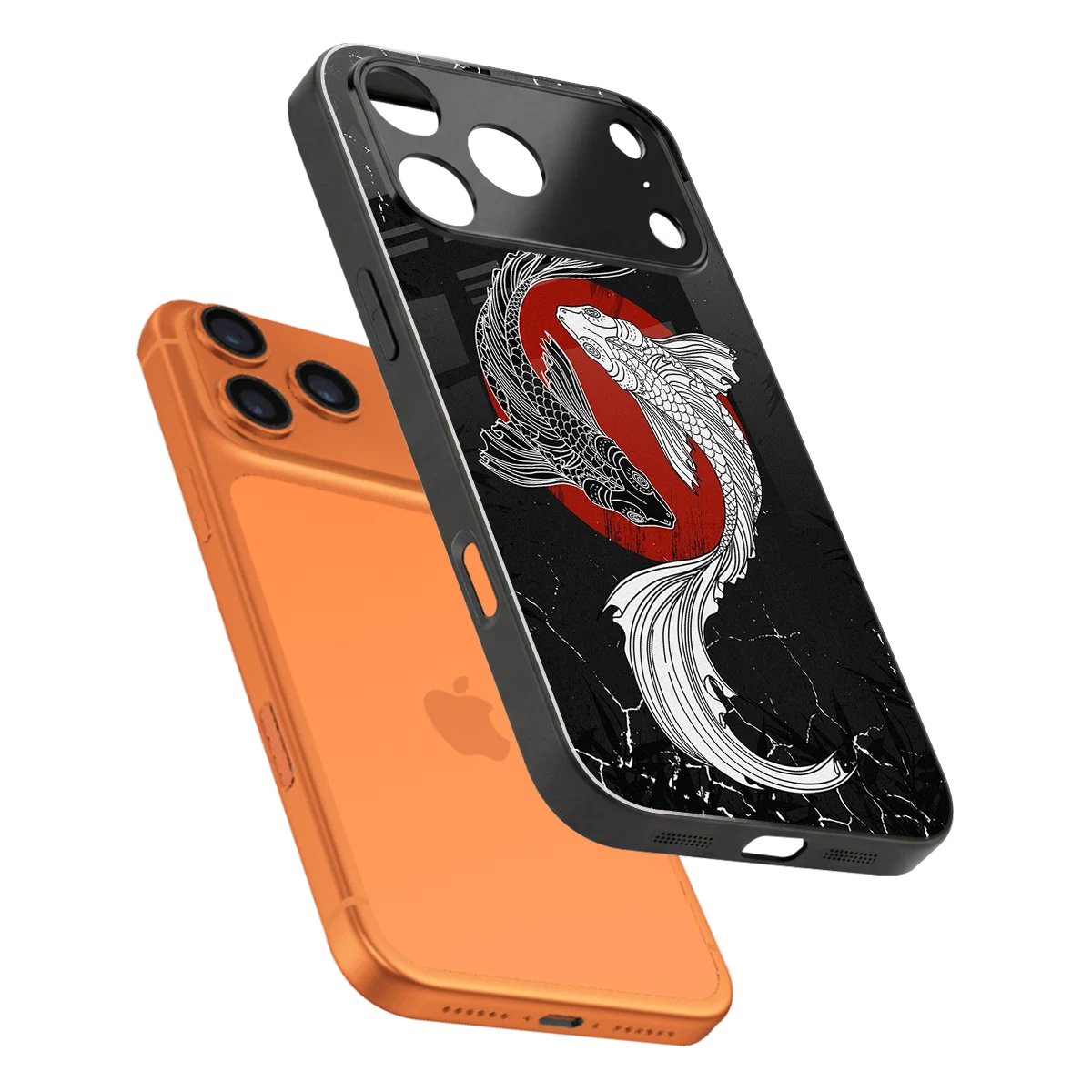 Majestic Marine sleek iphone 17 pro cover with tempered glass back and TPU edges