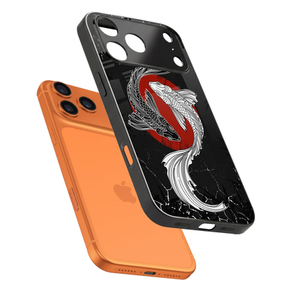 Majestic Marine sleek iphone 17 pro max cover with tempered glass back and TPU edges