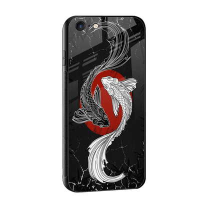Majestic Marine sleek iphone 6s plus cover with tempered glass back and TPU edges