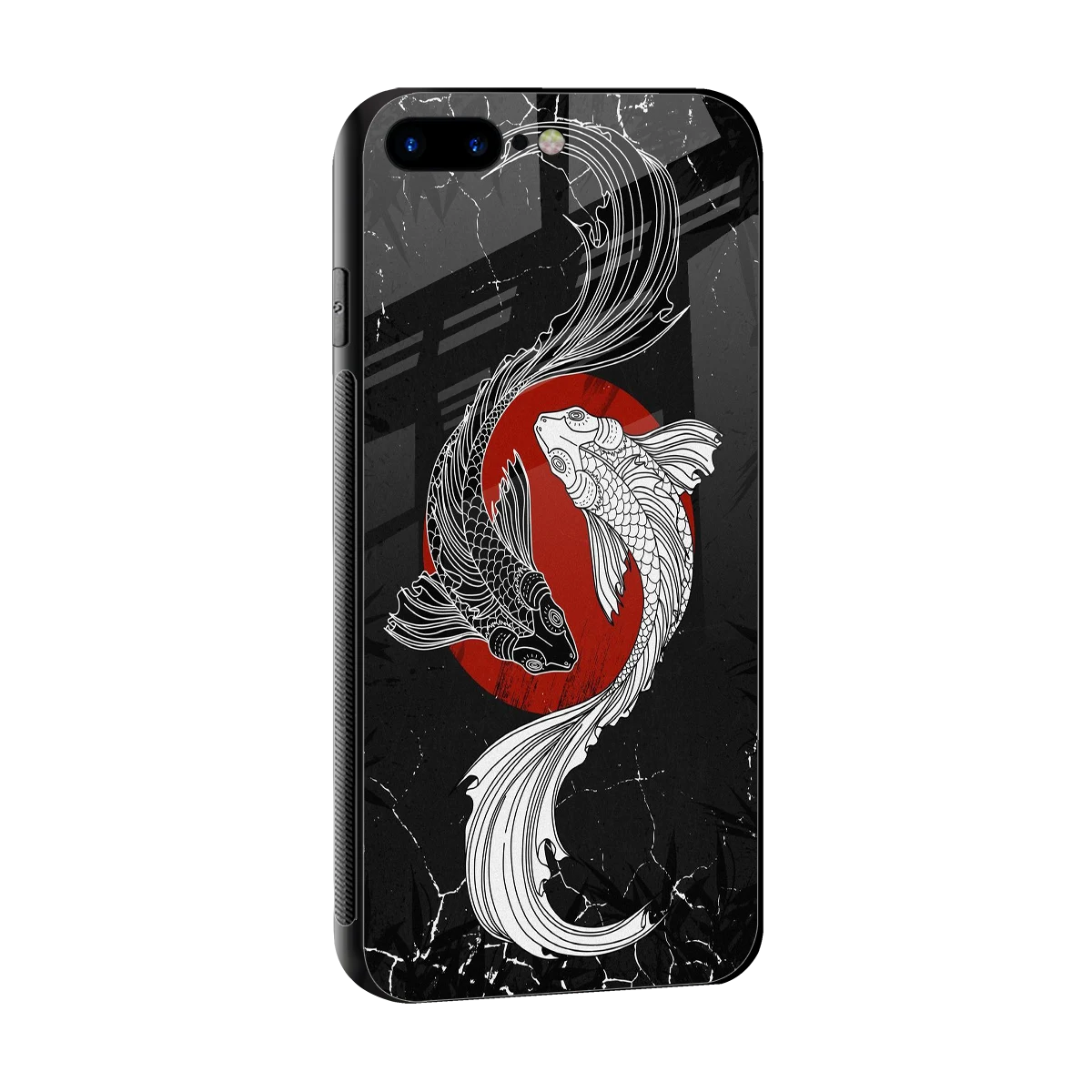 Majestic Marine sleek iphone 8 plus cover with tempered glass back and TPU edges