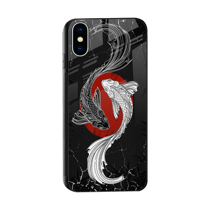 Majestic Marine sleek iphone x cover with tempered glass back and TPU edges