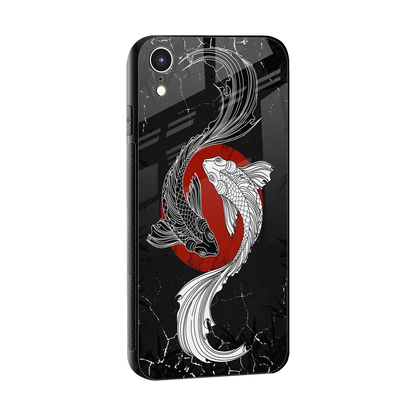 Majestic Marine sleek iphone xr cover with tempered glass back and TPU edges
