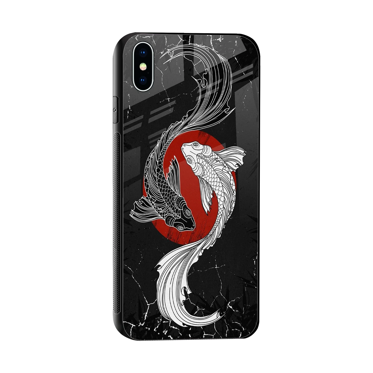 Majestic Marine sleek iphone xs max cover with tempered glass back and TPU edges