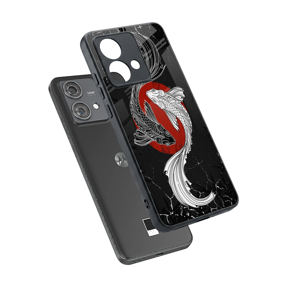 Majestic Marine sleek motorola edge 40 neo 5g cover with tempered glass back and TPU edges