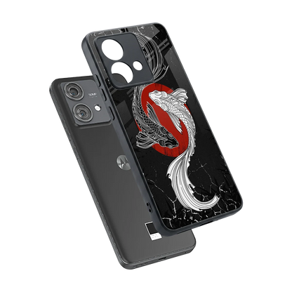 Majestic Marine sleek motorola edge 40 neo 5g cover with tempered glass back and TPU edges