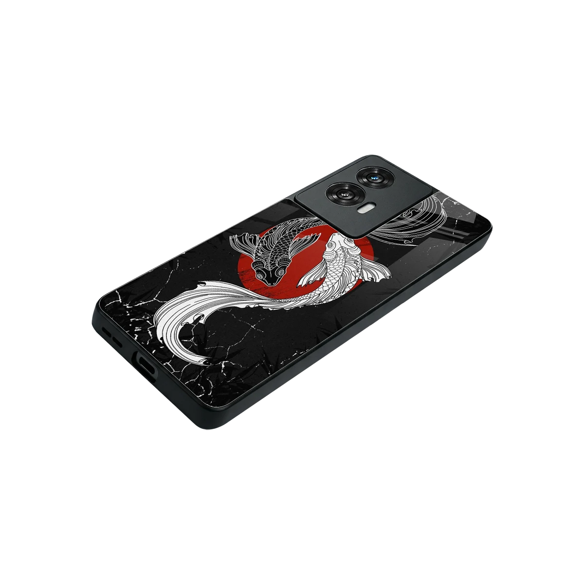 Majestic Marine stylish phone case for motorola edge 50 fusion | glossy glass and slim fit