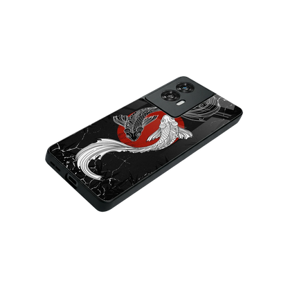 Majestic Marine stylish phone case for motorola edge 50 fusion | glossy glass and slim fit