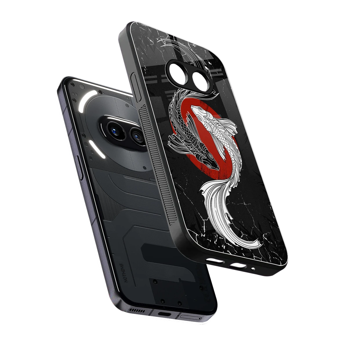 Majestic Marine sleek nothing phone 2a cover with tempered glass back and TPU edges
