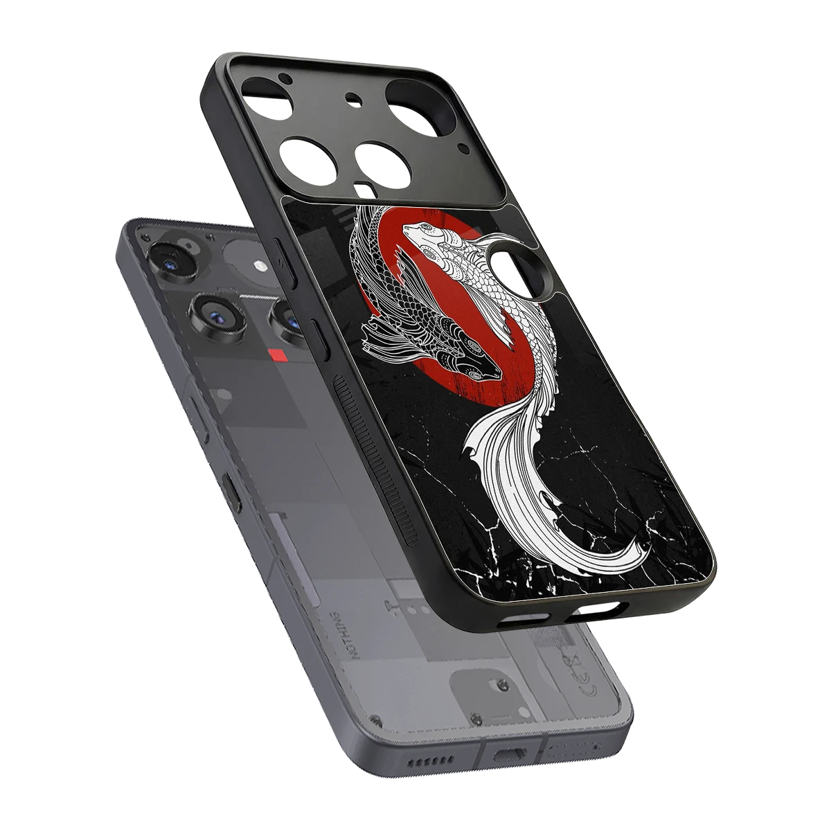 Majestic Marine sleek nothing phone 3 cover with tempered glass back and TPU edges