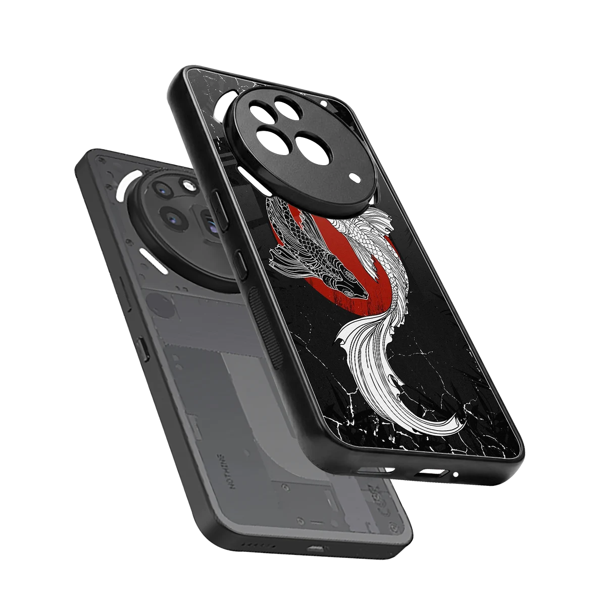 Majestic Marine sleek nothing phone 3a pro cover with tempered glass back and TPU edges