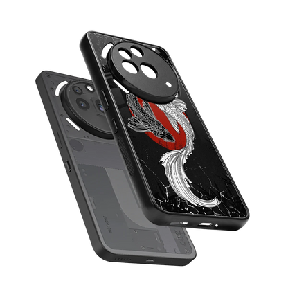 Majestic Marine sleek nothing phone 3a pro cover with tempered glass back and TPU edges