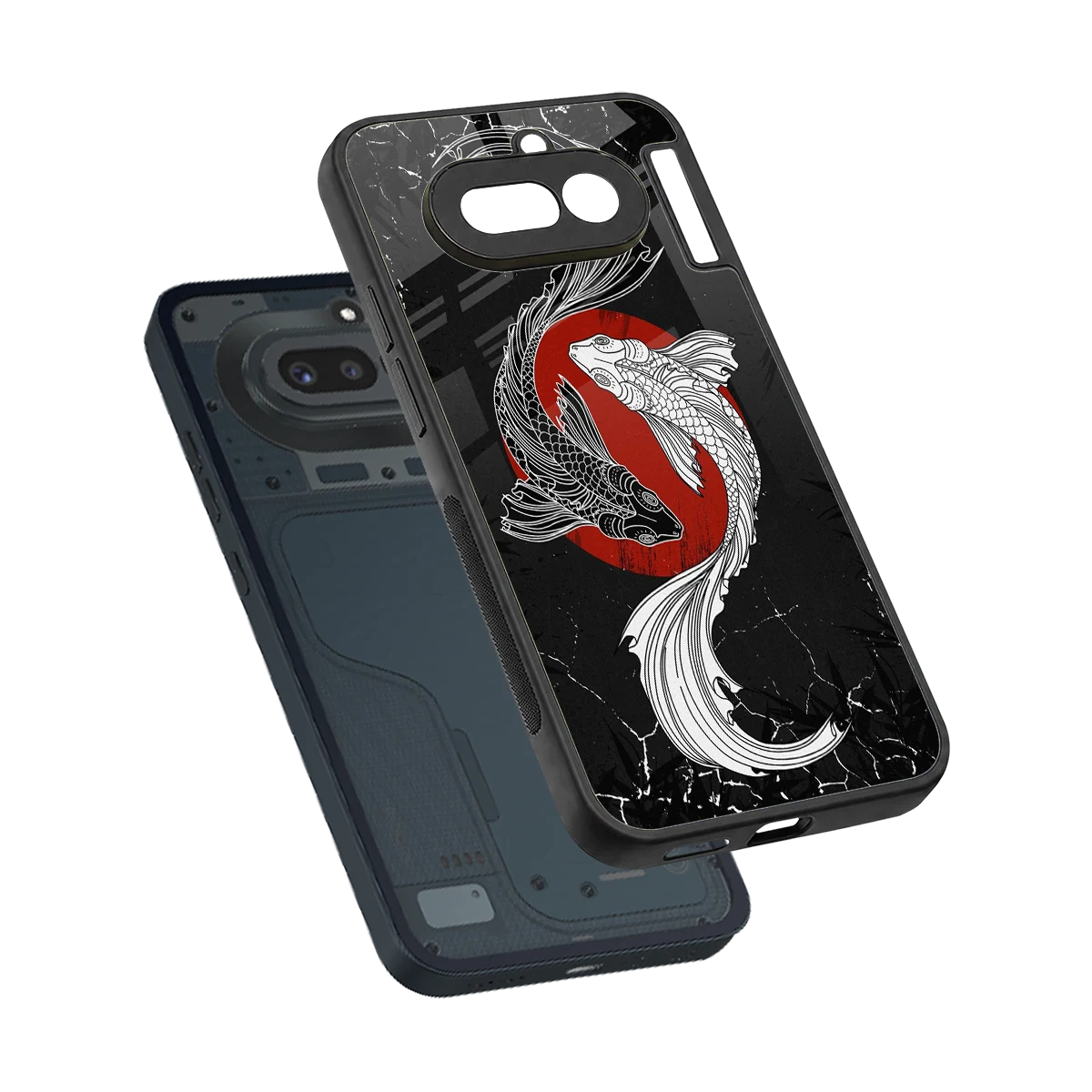 Majestic Marine sleek nothing phone 4a cover with tempered glass back and TPU edges