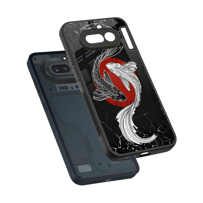 Majestic Marine sleek nothing phone 4a cover with tempered glass back and TPU edges
