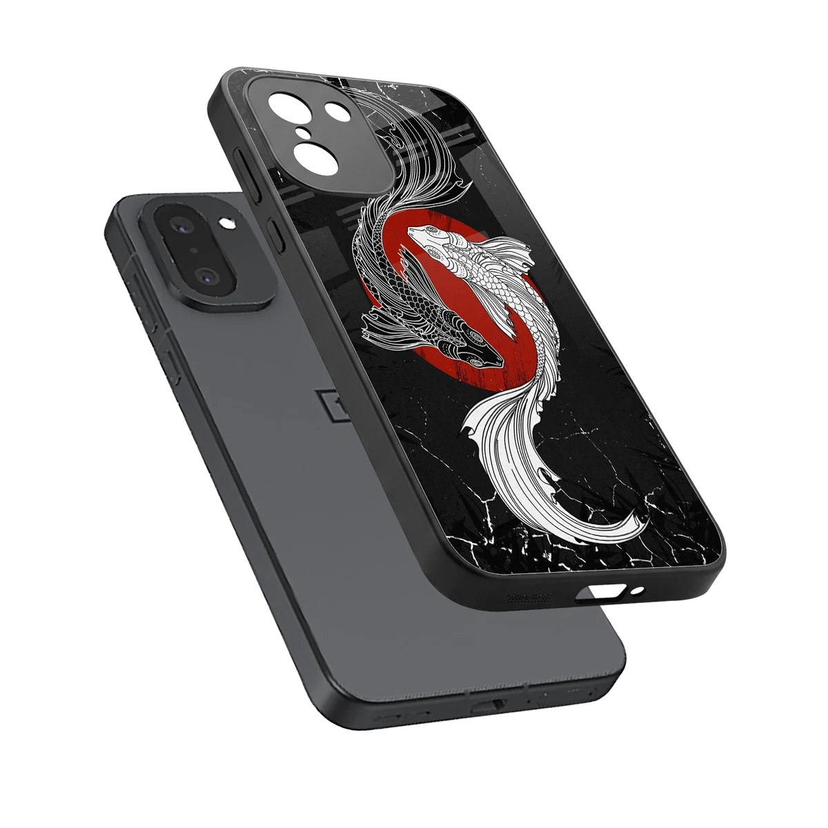 Majestic Marine sleek oneplus 15r cover with tempered glass back and TPU edges