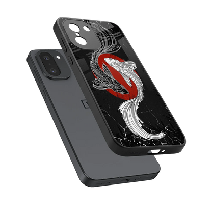 Majestic Marine sleek oneplus 15r cover with tempered glass back and TPU edges