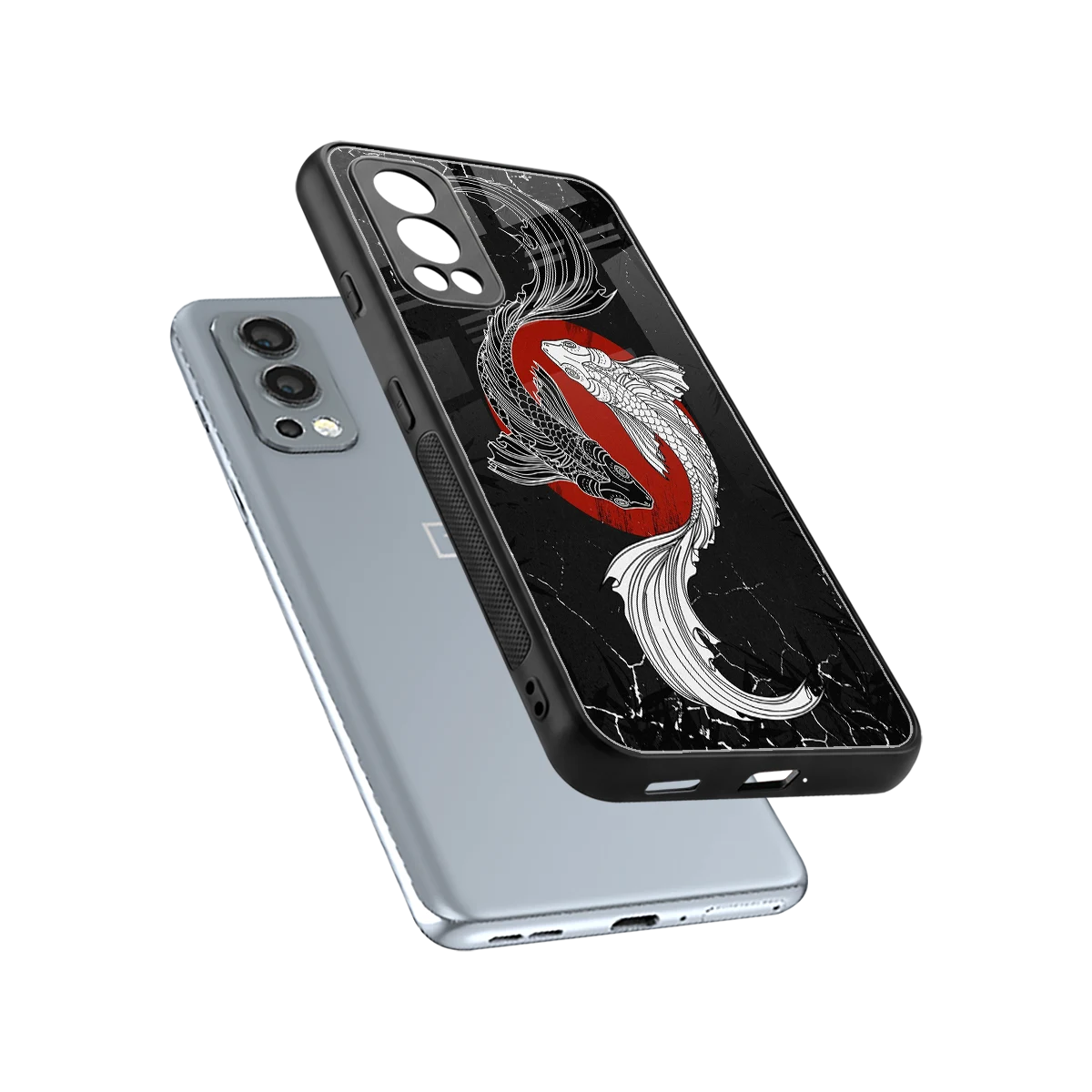Majestic Marine sleek oneplus nord 2 cover with tempered glass back and TPU edges