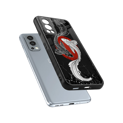 Majestic Marine sleek oneplus nord 2 cover with tempered glass back and TPU edges