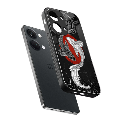 Majestic Marine sleek oneplus nord 3 cover with tempered glass back and TPU edges