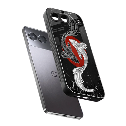 Majestic Marine sleek oneplus nord 4 cover with tempered glass back and TPU edges