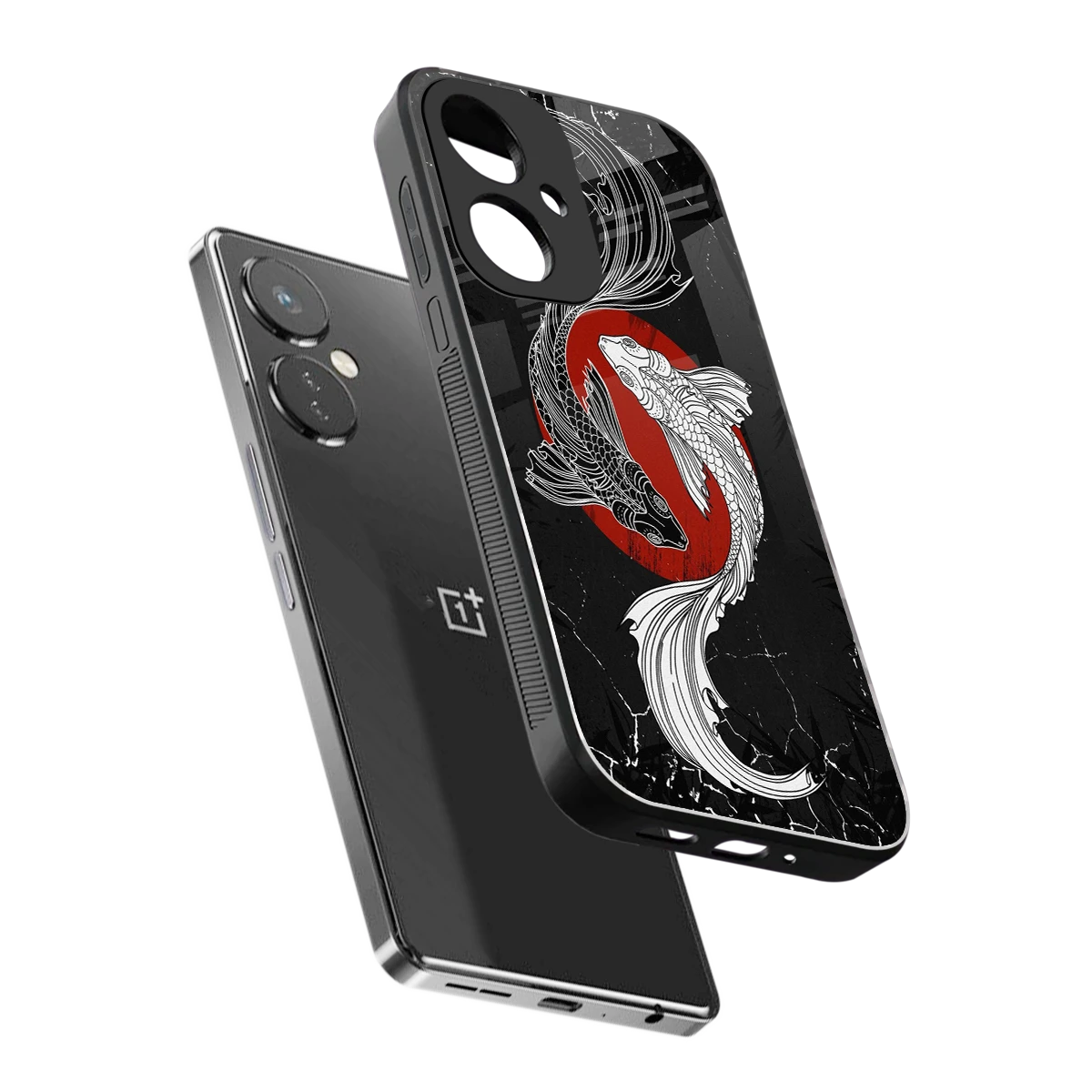 Majestic Marine sleek oneplus nord ce 3 cover with tempered glass back and TPU edges