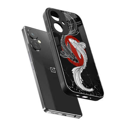 Majestic Marine sleek oneplus nord ce 3 cover with tempered glass back and TPU edges