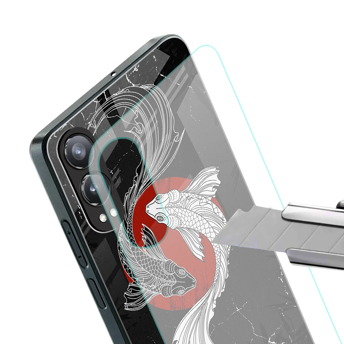 Majestic Marine stylish phone case for oneplus nord ce 4 lite | glossy glass and slim fit