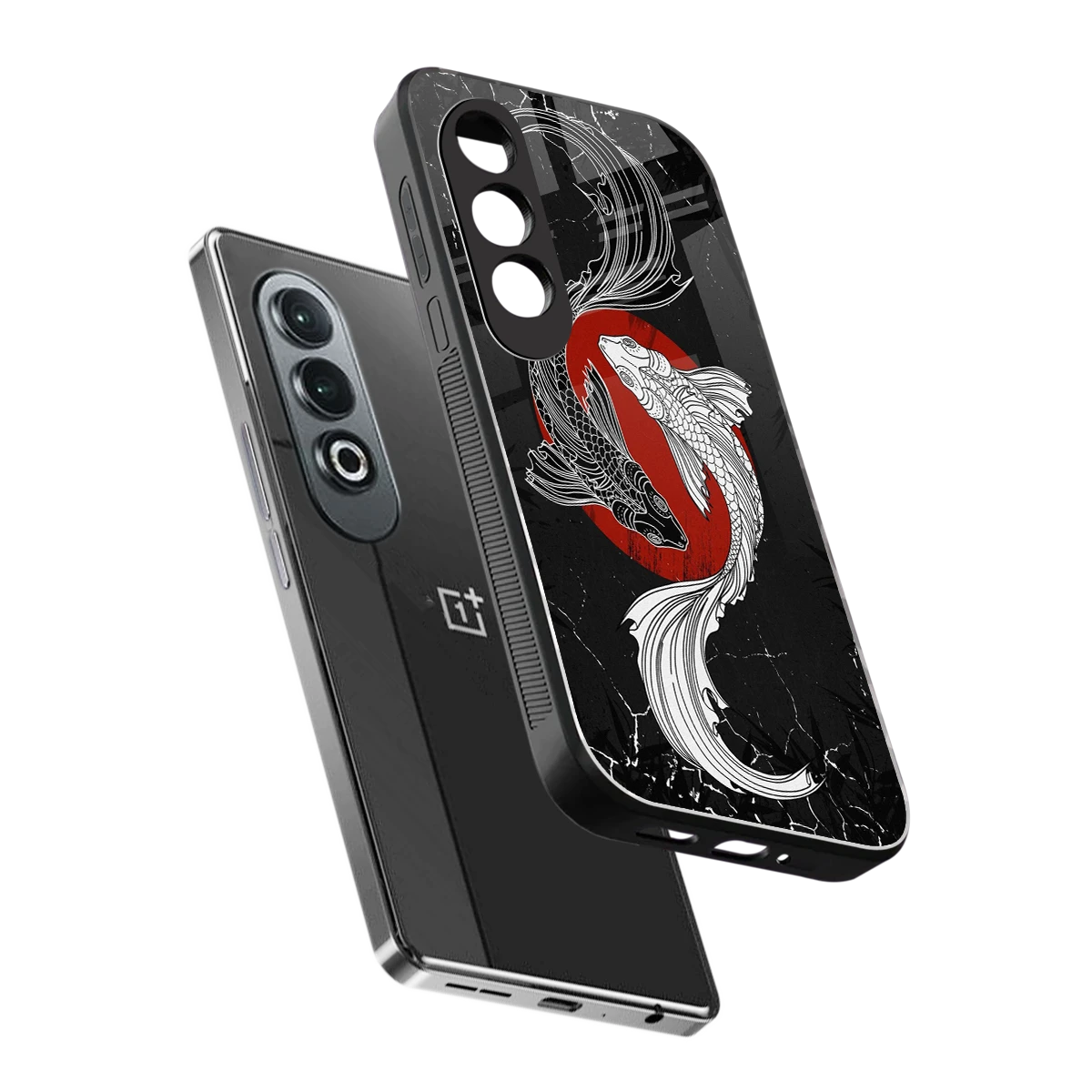 Majestic Marine sleek oneplus nord ce 4 cover with tempered glass back and TPU edges