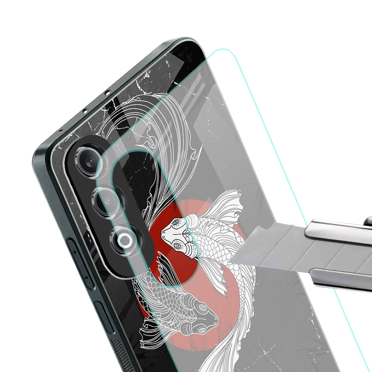 Majestic Marine stylish phone case for oneplus nord ce 4 | glossy glass and slim fit