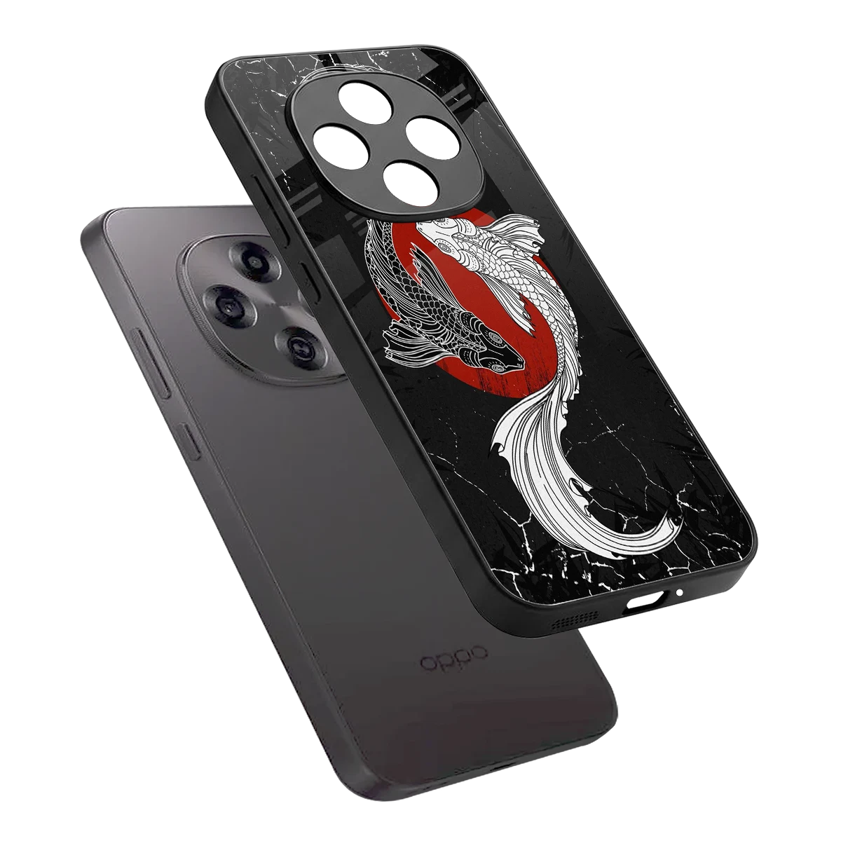 Majestic Marine sleek oppo f31 pro 5g cover with tempered glass back and TPU edges