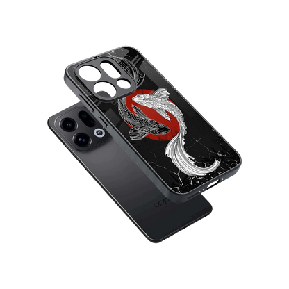 Majestic Marine sleek oppo find x9 cover with tempered glass back and TPU edges
