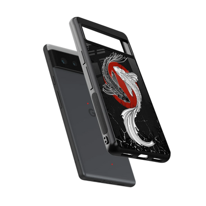 Majestic Marine sleek google pixel 6 cover with tempered glass back and TPU edges