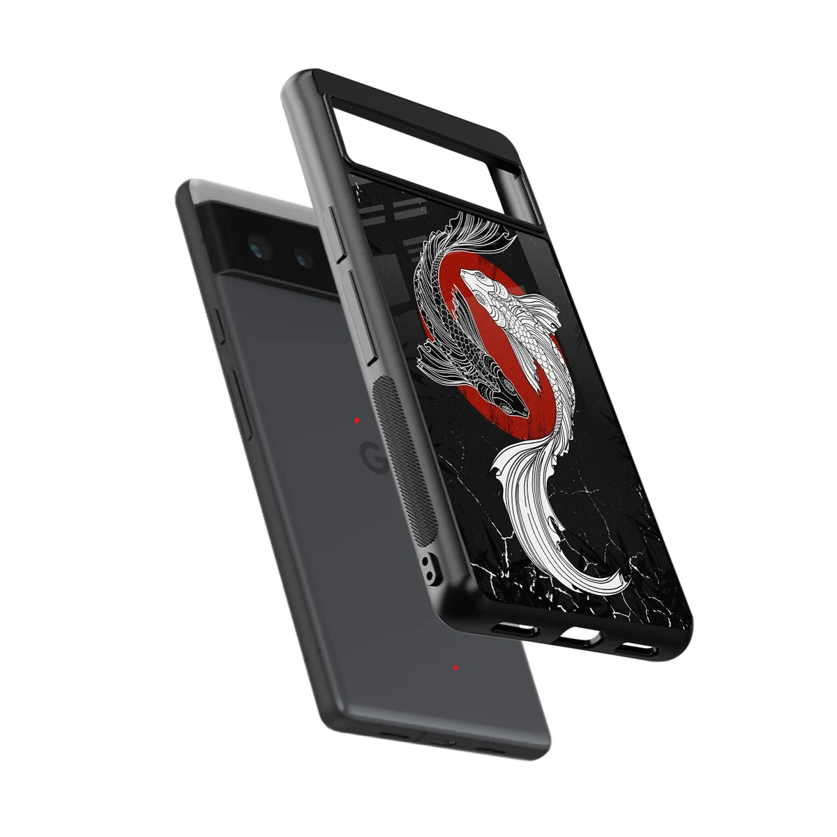 Majestic Marine sleek google pixel 6a cover with tempered glass back and TPU edges