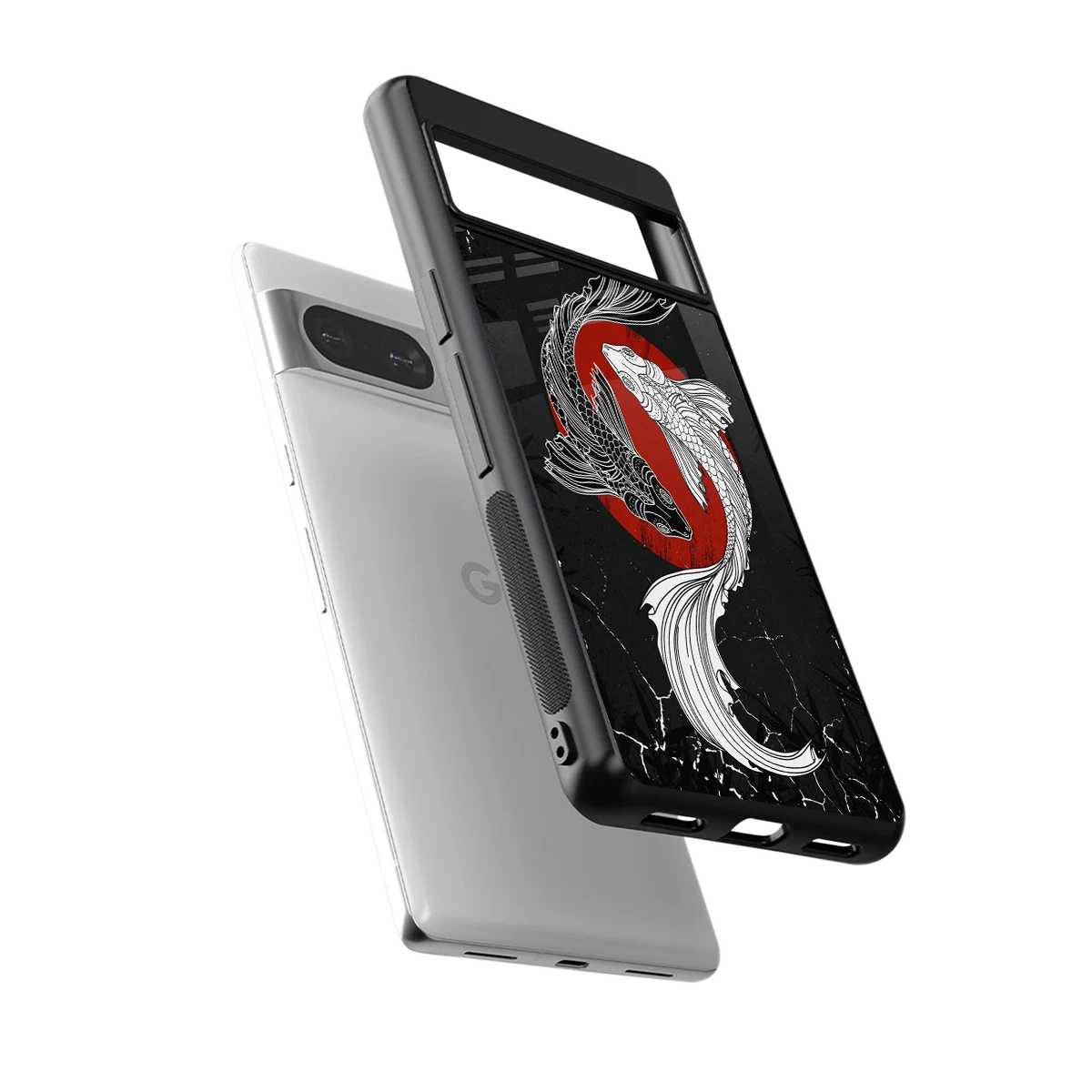 Majestic Marine sleek google pixel 8 cover with tempered glass back and TPU edges