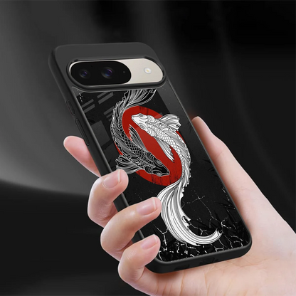 Majestic Marine sleek google pixel 9 cover with tempered glass back and TPU edges