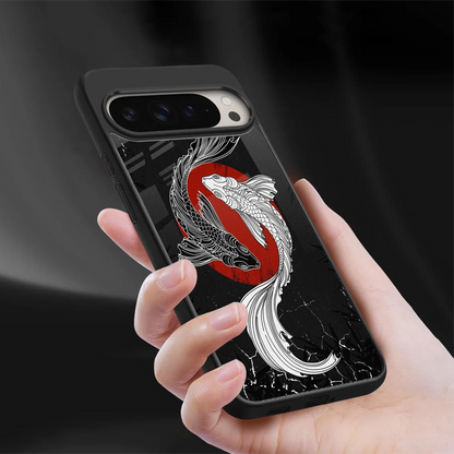 Majestic Marine sleek google pixel 9 pro xl cover with tempered glass back and TPU edges