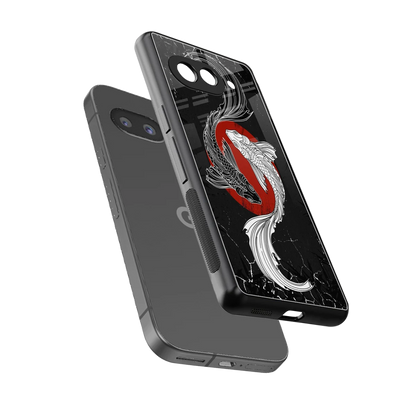 Majestic Marine sleek google pixel 9a cover with tempered glass back and TPU edges