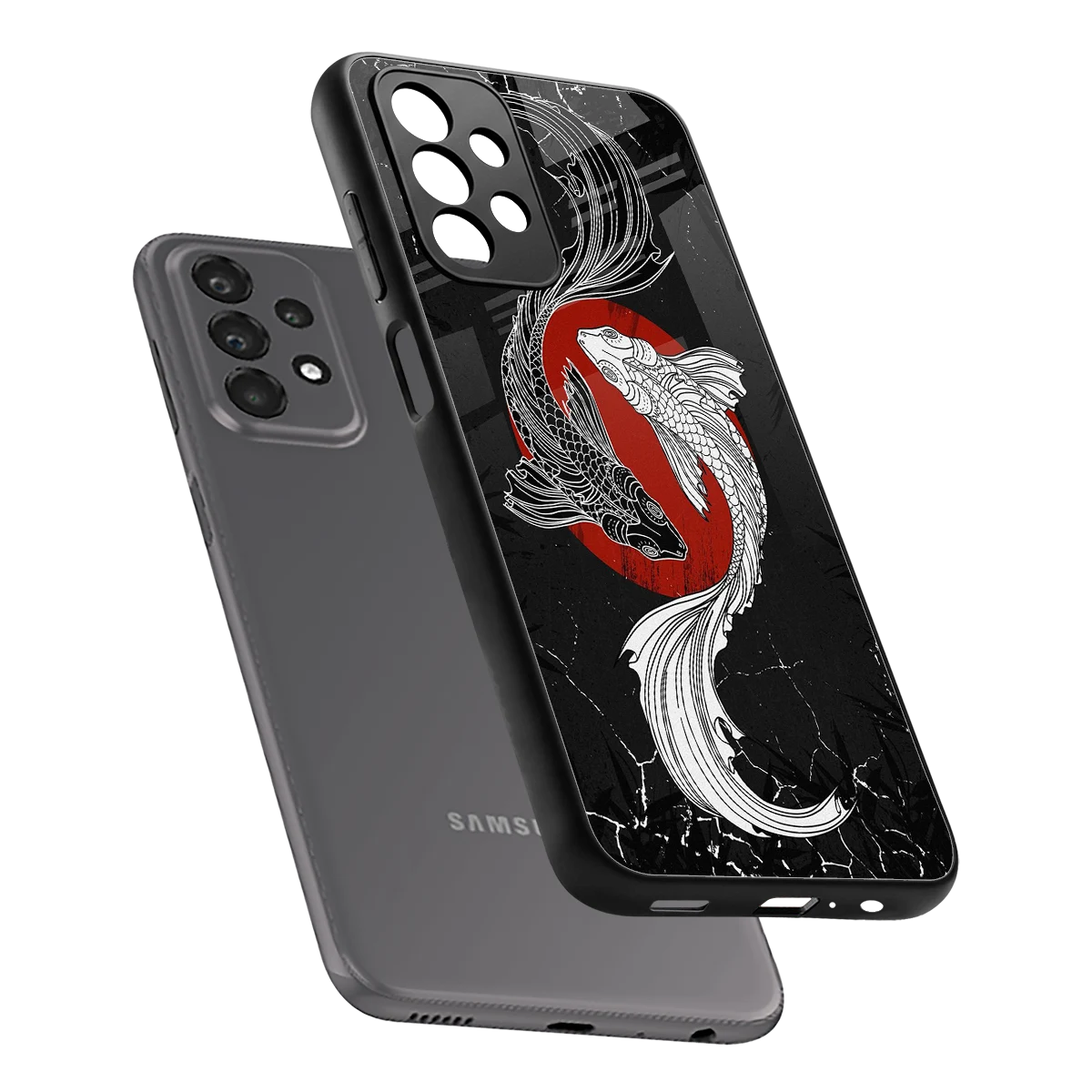 Majestic Marine sleek samsung galaxy a23 cover with tempered glass back and TPU edges