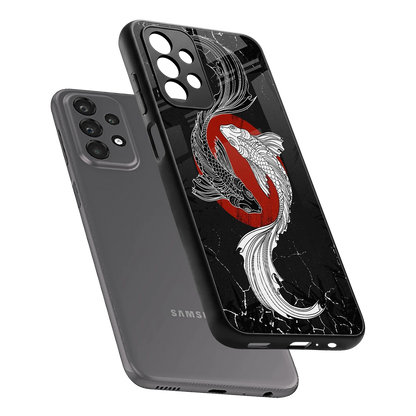 Majestic Marine sleek samsung galaxy a23 cover with tempered glass back and TPU edges