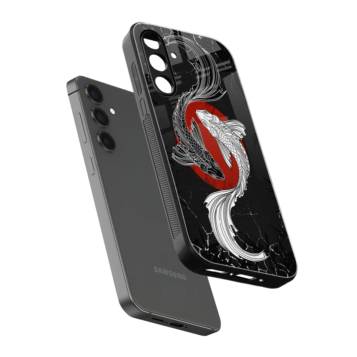 Majestic Marine sleek samsung galaxy a55 5g cover with tempered glass back and TPU edges
