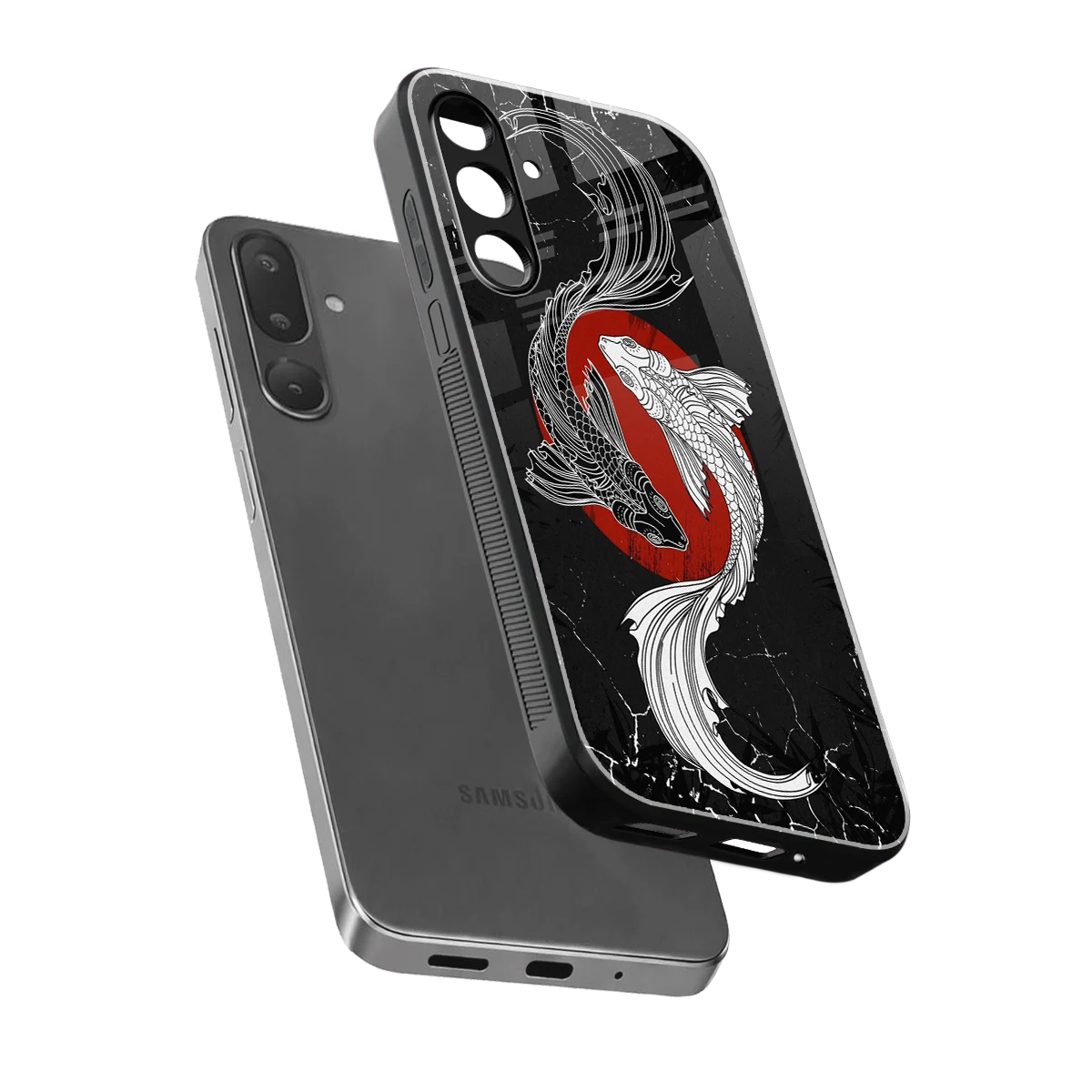 Majestic Marine sleek samsung galaxy m36 5g cover with tempered glass back and TPU edges