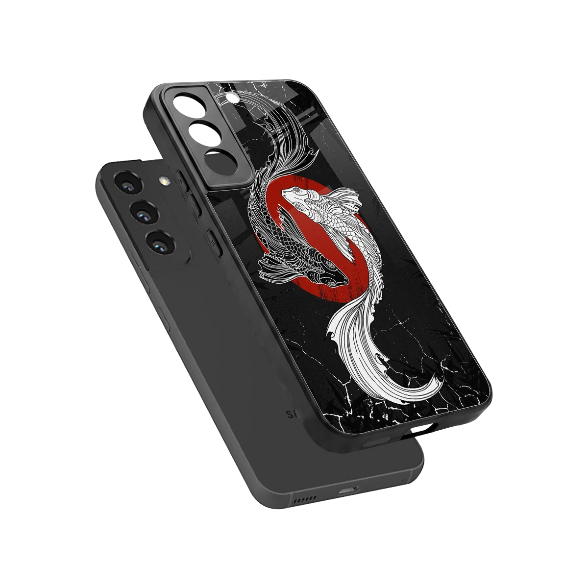 Majestic Marine sleek samsung galaxy s22 cover with tempered glass back and TPU edges