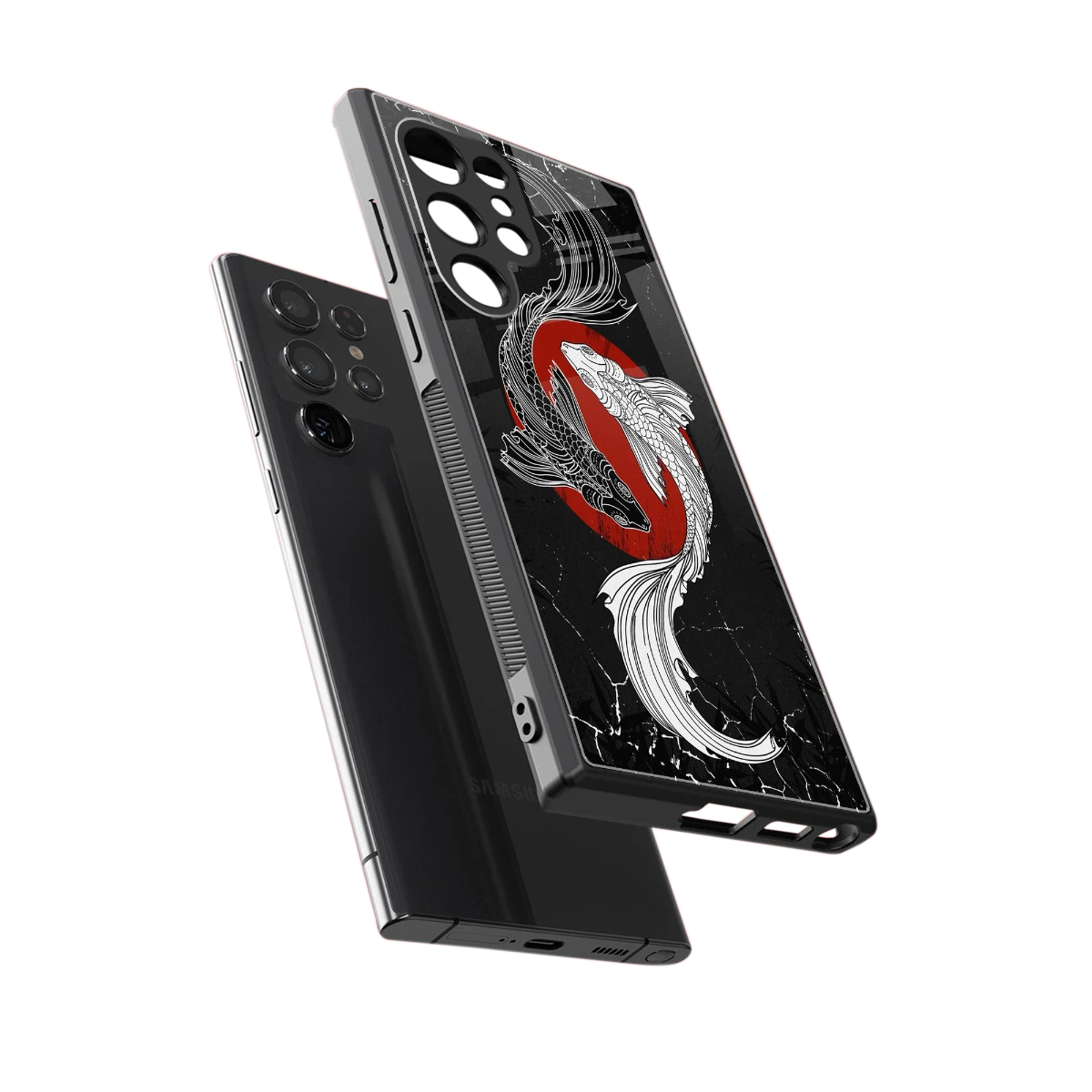 Majestic Marine sleek samsung galaxy s23 ultra cover with tempered glass back and TPU edges