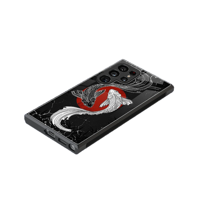 Majestic Marine stylish phone case for samsung galaxy s23 ultra | glossy glass and slim fit