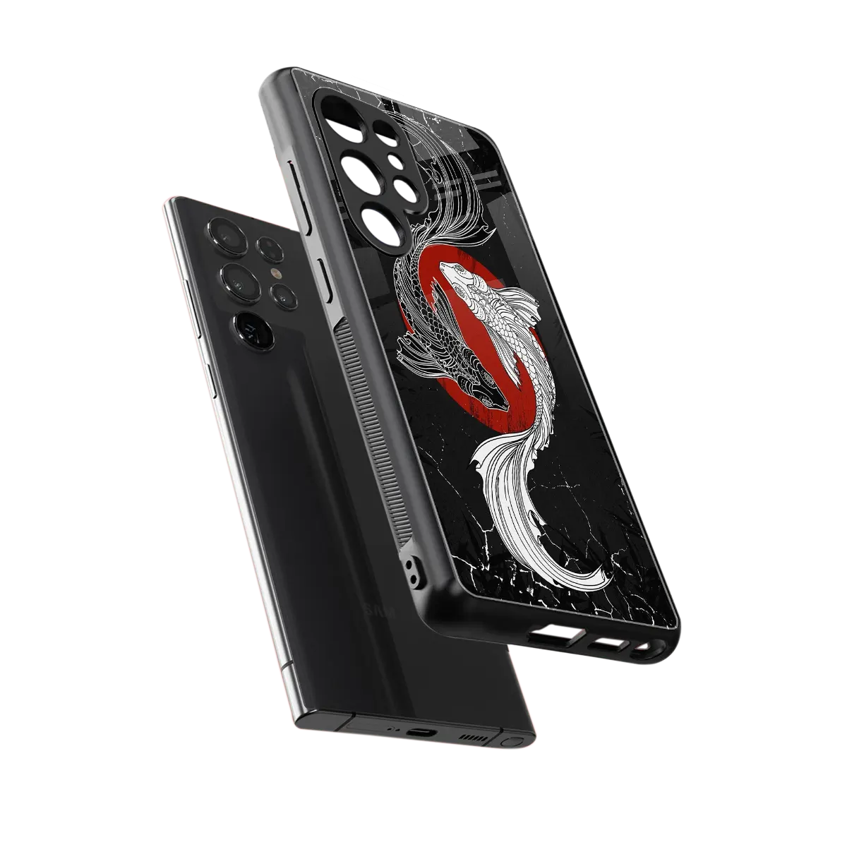 Majestic Marine sleek samsung galaxy s25 ultra cover with tempered glass back and TPU edges