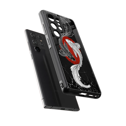 Majestic Marine sleek samsung galaxy s25 ultra cover with tempered glass back and TPU edges