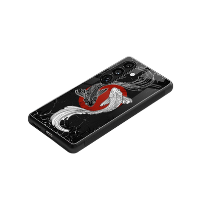 Majestic Marine stylish phone case for samsung galaxy s25 | glossy glass and slim fit