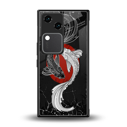 Majestic Marine back phone cover | glass case for vivo v30