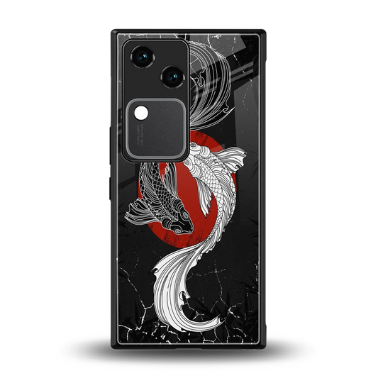 Majestic Marine back phone cover | glass case for vivo v30