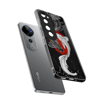 Majestic Marine sleek vivo v40 pro cover with tempered glass back and TPU edges